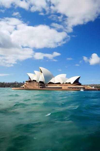 sydney opera house from water