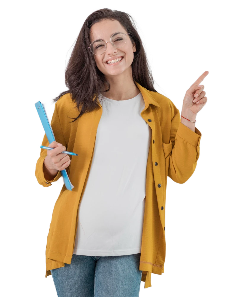 girl student holding book1